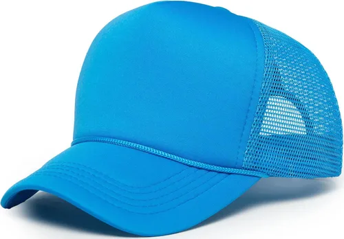 Vista 78 de Funky Junque Sombrero de camionero ligero Snapback de espuma de malla en Negro/Negro