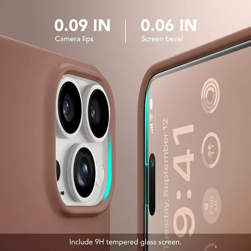 Vista 6 de GONEZ Funda magnética para iPhone 15 Pro, compatible con MagSafe, [protector de pantalla + protector de lente de cámara], funda protectora