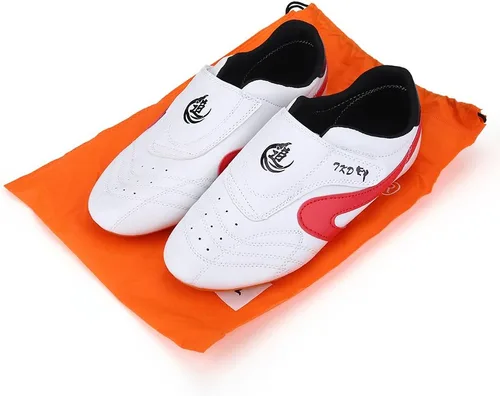 Vista 9 de Taekwondo - Zapatos deportivos de artes marciales, boxeo, karate, kung, fu tai chi, zapatos de rayas negras, zapatos ligeros