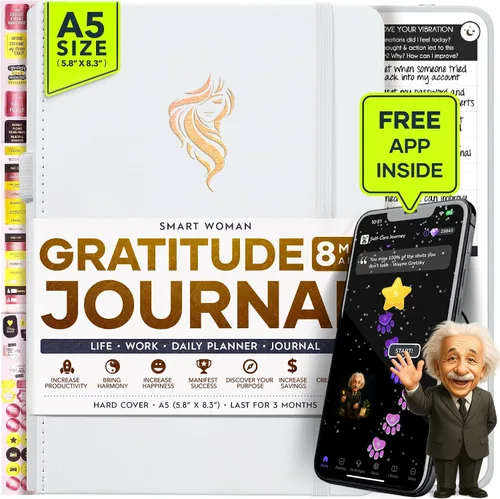 Vista 38 de Agenda de objetivos y para la vida de la ley de atracción, 90 días para crear la vida de tus sueños, diario de gratitud, agenda para el éxito