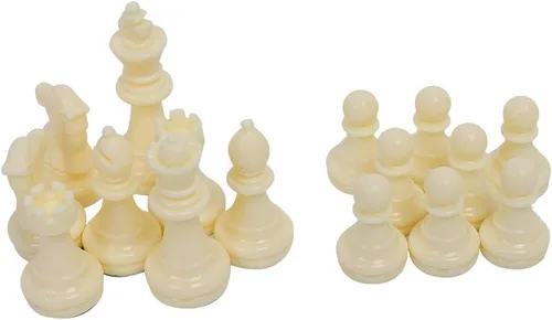 Vista 6 de Fydun Juego de tablero medieval blanco y negro internacional de plástico portátil
