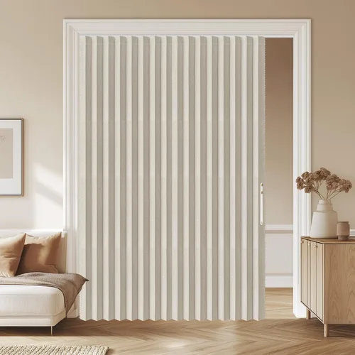 Vista 10 de AJAZZ Cortinas 100% Opacas para Puertas Corredizas de Entrada, Puertas de Acordeón para Entrada, Cortina Magnética para Puerta de Dormitorio Sala