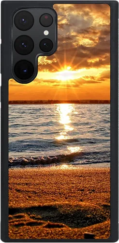 Vista 12 de Funda para Samsung Galaxy S20 5G - Funda de teléfono con diseño de puesta de sol de playa, TPU con absorción de golpes