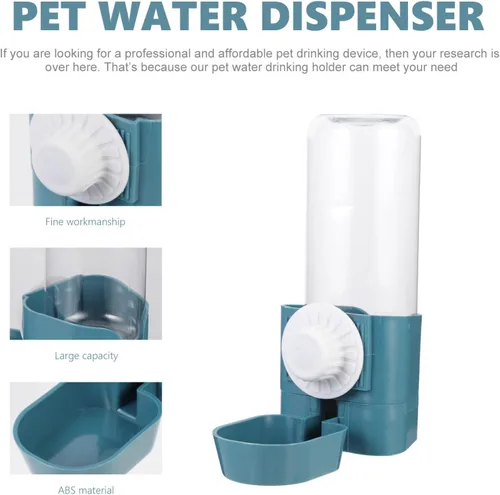 Vista 5 de Mipcase Dispensador de agua de recarga automática para perros, botella de agua grande para mascotas, resistente y portátil