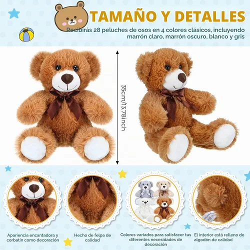 Vista 2 de Aoriher - 28 osos de peluche a granel de 13.7 pulgadas, estilo lindo