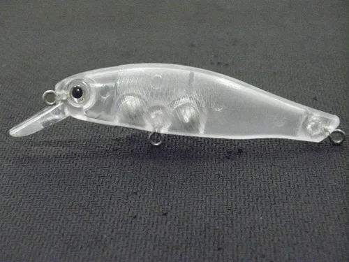 Vista 53 de 10 Señuelo en Blanco sin Pintar Minnow Crankbait de Agua Superior sin Labios Jerkbait Señuelos de Pesca