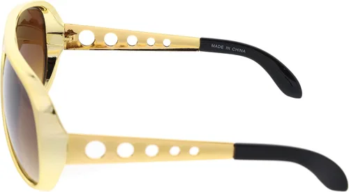 Vista 6 de zeroUV Gafas de sol de aviador grandes King of Rock & Roll