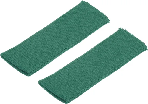 Vista 11 de MECCANIXITY Puños elásticos con bordes acanalados de 4 x 3.5 pulgadas, tela de algodón, cinta elástica para coser, color negro, 1 par