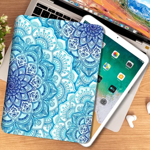 Vista 3 de Vimorco Funda para iPad de 5ª/6ª generación de 9.7 pulgadas 2017/2018, para iPad Air 1/2 2013/2014, soporte para lápiz, 2 soportes de visión
