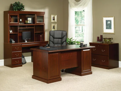 Vista 6 de Sauder Heritage Hill Hutch para 404944, acabado clásico cereza