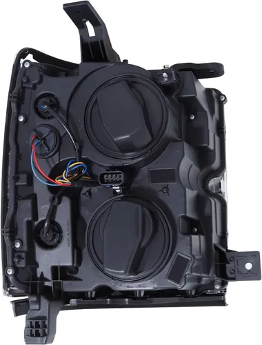 Vista 2 de AnzoUSA 111365 CHEVY SILVERADO 2500HD, 3500HD 15-19 FARO INTERRUPTOR DEL PROYECTOR NEGRO CON AMBAR (RECORRIDO CROMADO)