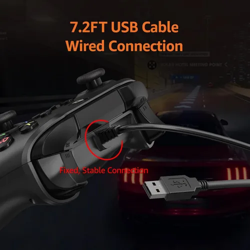 Vista 7 de IWGAME Wired Controller for X-BOX-ONE,Compatible with X-BOX One&One S&X, X-BOX Series S&X, PC, IOS, Android Platforms, Gamepad with 3.5mm Audio