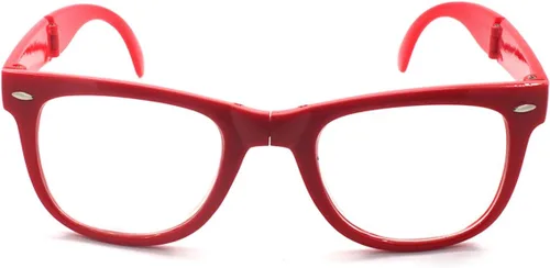 Vista 9 de Gafas de lectura plegables de plástico retro unisex con bolsa
