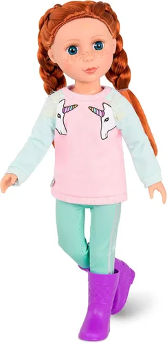 Vista 17 de Glitter Girls Accesorios para muñecas de 14 pulgadas - Juego de mochila y fiesta de pijamas - Tie - Saco de dormir teñido, almohada arcoíris