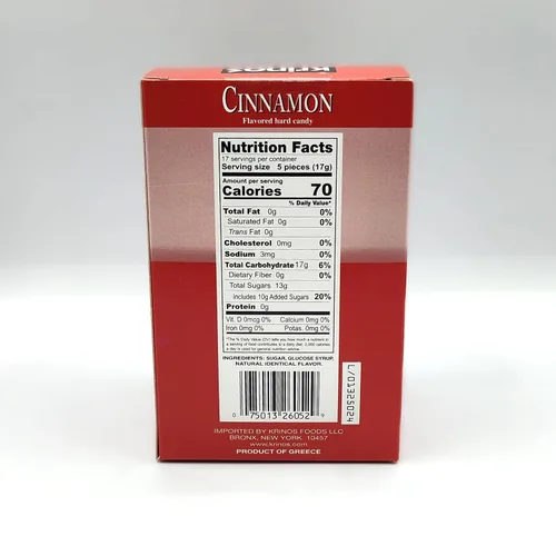 Vista 2 de Krinos Ouzo Candy – Favorito griego – Golosina con sabor a canela – Delicioso caramelo duro – Todos los sabores naturales – No contiene alcohol ni