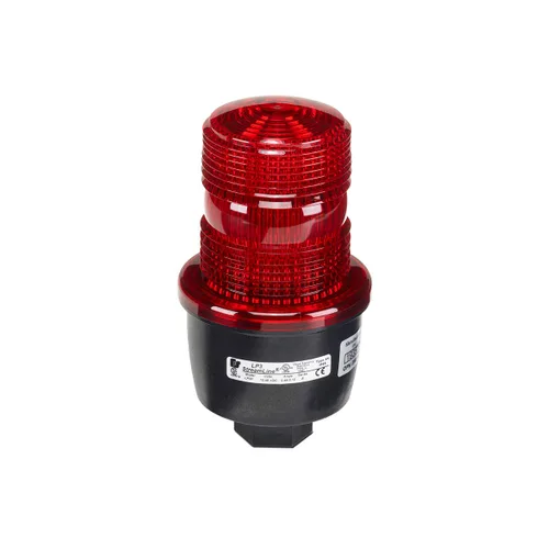 Vista 3 de Federal Signal LP3E-120C Streamline - Luz estroboscópica de bajo perfil, 120 VAC, base atornillada Edison A-19, transparente