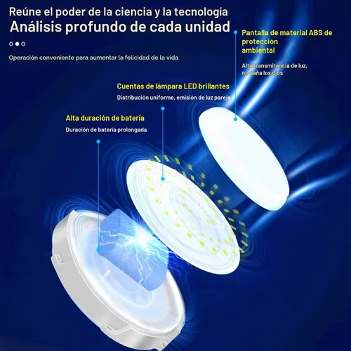 Vista 2 de Luz solar para cobertizo, luces colgantes solares para interiores y exteriores con control remoto, lámpara LED impermeable de techo para kiosco