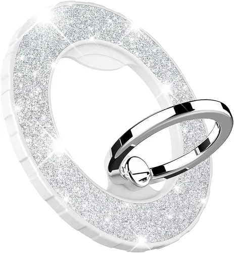 Vista 9 de Soporte magnético de anillo de teléfono para MagSafe, [rotación flexible de 360°], soporte de agarre magnético para anillo de dedo, apto para iPhone