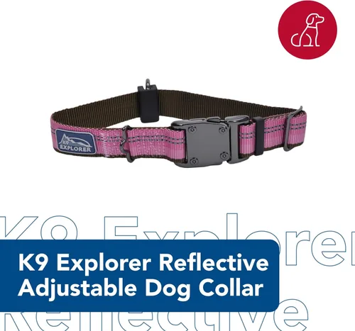 Vista 2 de Coastal Pet K9 Explorer - Collar reflectante ajustable para perro, cómodo collar para exteriores, accesorio duradero y ligero con hebilla de Baya