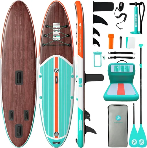 Vista 32 de Niphean Inflatable Stand Up Paddle Board with SUP Accessories