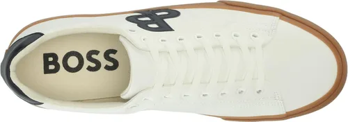 Vista 5 de BOSS Zapatos deportivos de piel con logotipo doble B para hombre