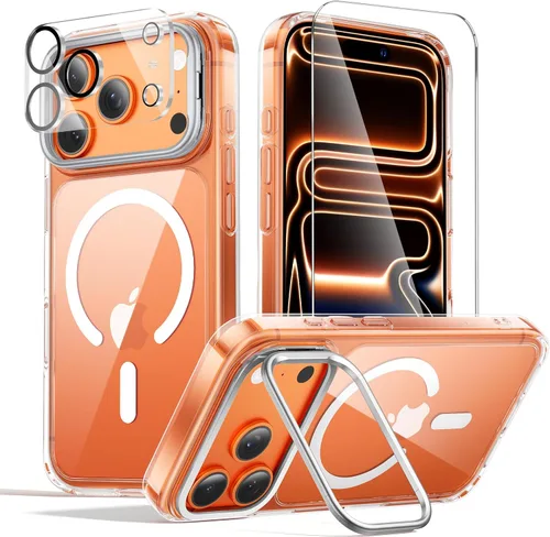 Vista 50 de Funda para iPhone 11, funda magnética con función atril [protección de grado militar] y [compatible con MagSafe], funda protectora delgada