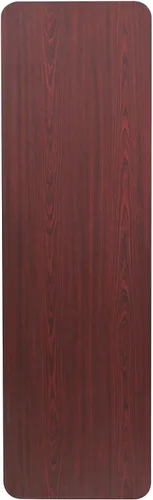Vista 6 de Flash Furniture Frankie - Mesa de entrenamiento plegable de melamina de caoba de 5 pies