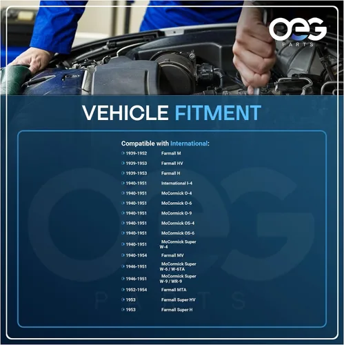 Vista 4 de Piezas de OEG nuevo arrancador compatible con International Farmall McCormick Gas 63608D, 1107427, 1107448, 104219A2, 997870R91, D10B33, SDR0088
