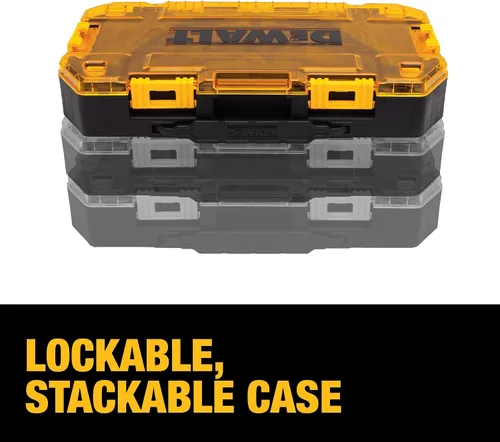 Vista 5 de DEWALT Tough Box 8 PC SAE Juego de llaves combinadas de trinquete
