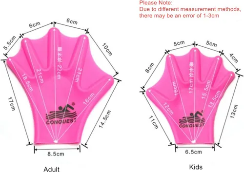 Vista 2 de Guantes de natación - Guantes de entrenamiento de natación con malla de silicona para adultos y niños