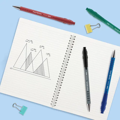 Vista 6 de Paper Mate Flexgrip Ultra RT - Bolígrafo retráctil (punta media, 1mm) paquete de de 2