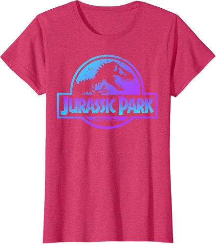 Vista 11 de Jurassic Park Camiseta de manga corta con logotipo Fossil azul y morado Negro