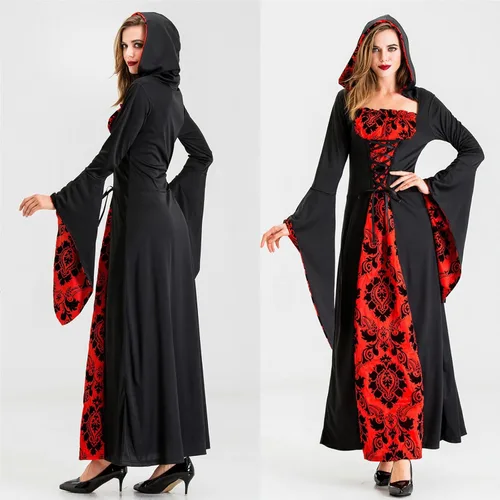 Vista 2 de Disfraces de talla grande para mujer, vestido de cosplay de Halloween