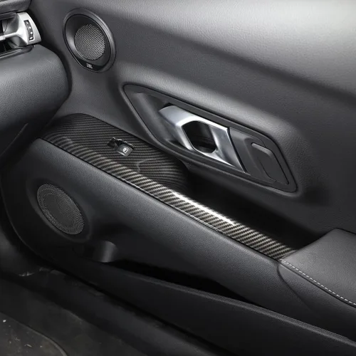 Vista 4 de Daeiclru Cubierta de botón de interruptor de elevación de vidrio de ventana interior para Toyota Supra GR A90 A91 MK5 2019-2022, cubierta de marco