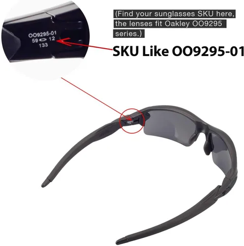 Vista 4 de Walleva Lentes de repuesto para gafas de sol Oakley Flak 2.0 - Múltiples opciones disponibles
