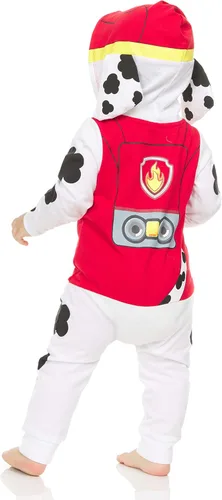 Vista 3 de Paw Patrol Disfraz de Marshall para niños con capucha y visera de malla