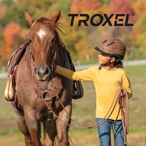 Vista 5 de Troxel Cheyenne Rugged Horse Riding Helmet, Low-Profile, Self-Adjustable Design, Safety Horseback Riding Gear