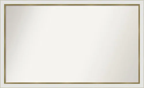 Vista 488 de Amanti Art Espejo personalizado, espejo de baño estrecho Alexandria White Wash, espejo de pared o espejo de tocador de baño sobre el fregadero