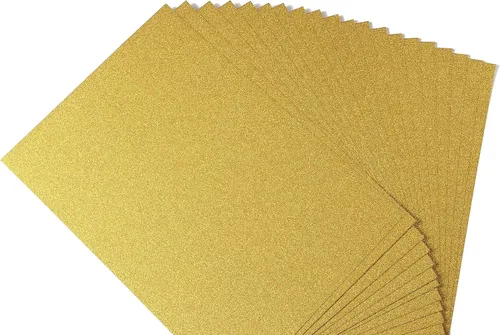 Vista 17 de TGXRZX - Cartulina con purpurina, papel con purpurina, cartulina, tamaño A4, 20 hojas, 250 GSM Craft Cardstock, For Children's Handicrafts