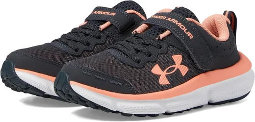 Vista 12 de Under Armour Tenis para correr Assert 10 con cierre alternativo para niños (001) Negro/Blanco/Blanco