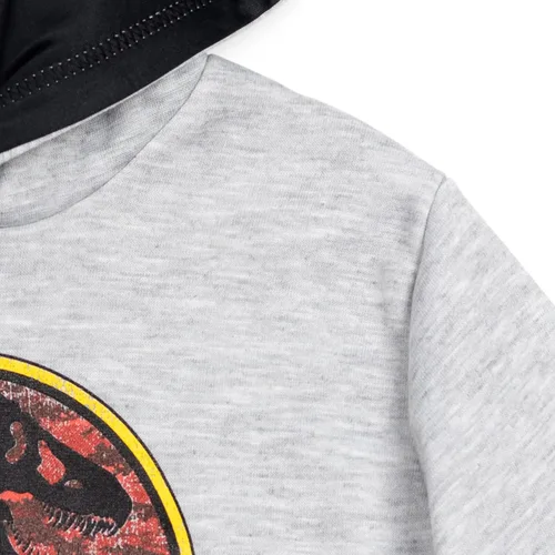 Vista 5 de Jurassic Park Sudadera con capucha de vellón azul para niños pequeños a niños pequeños