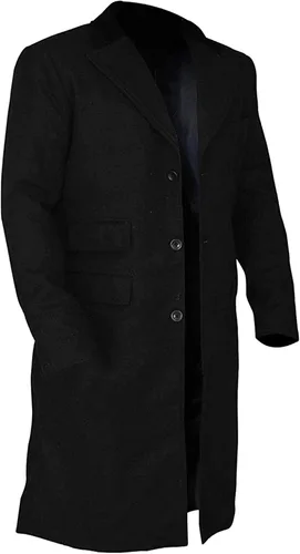 Vista 4 de Thomas Shelby Movie P B - Chaqueta larga para hombre, lana, color negro