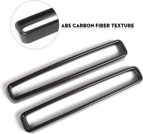 Vista 4 de JeCar Insertos de Parrilla ABS Kit de Embellecedores de Cubierta de Parrilla Accesorios Exteriores Compatibles con Dodge Challenger 2015-2023