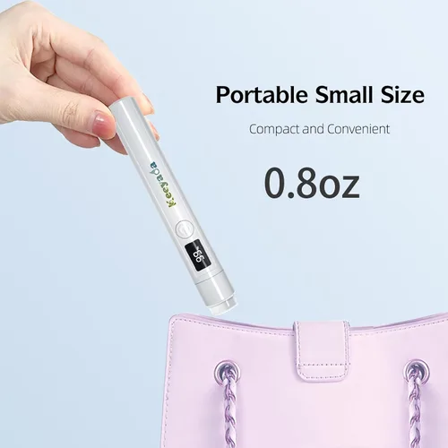 Vista 5 de Luz UV de mano con cabezal de sellado de uñas, lámpara LED portátil de 3 W, secador de uñas USB recargable inalámbrico con sello de silicona