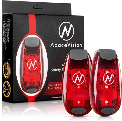 Vista 11 de LED Safety Light (2 Pack) - Clip On Strobe/Running Lights for Runners, Dog, Bike, Walking, Boat, Kayak, Stroller and More - High Visibility