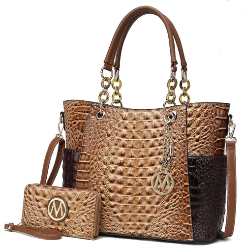 Vista 42 de MKF Collection - Juego de bolsa de mano para mujer, con cartera y asa superior, de piel vegana