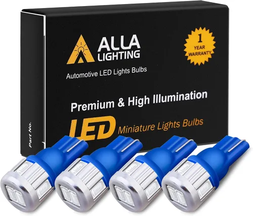 Vista 5 de Alla iluminación 4 x Super brillante bombillas LED de Samsung 5630 SMD T10 cuña 194 168 2825 W5 W 175 para sustituir en placa patente interior Mapa