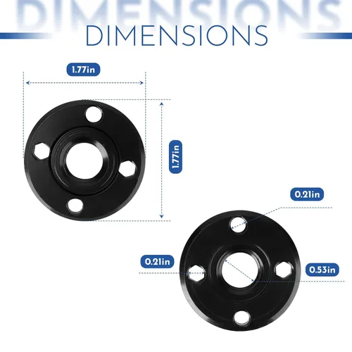 Vista 3 de N134467 tuerca de la amoladora angular compatible DCG414B, DCG413B, DWE402, DCG418X1, DCG414, 5/8-11 amoladora angular Piezas de repuesto de tuercas