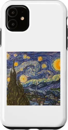 Vista 5 de Funda para iPhone 14 Starry Night Noche Estrellada Vincen Van Gogh Pintura famosa