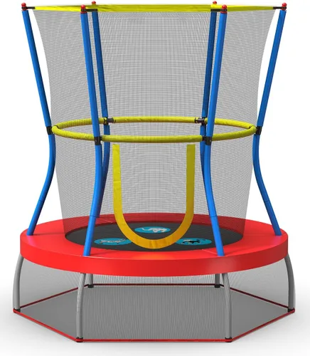 Vista 8 de Skywalker Trampolines Mini trampolín con red de recinto